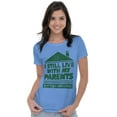 thumbnail image 3 of Live With Parents Slacker Funny Women's T Shirt Ladies Tee Brisco Brands 2X, 3 of 5
