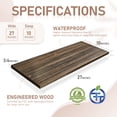 thumbnail image 4 of Kaboon 27 inch Long 10 inch Deep Floating Shelves for Wall Set of 2, Large Open Shelves Wall Mounted, Space Saving Home and Commercial Use, Eucalyptus, 4 of 7