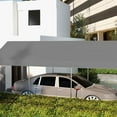 thumbnail image 5 of 10x20 Canopy Replacement Cover, Heavy Duty Carport Canopy, UV Resistant Car Tent Cover, Water Resistant Car Port Cover with Ball Bungee Cords, Dark Gray, Only Cover, 5 of 7