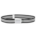 thumbnail image 2 of Buyless Fashion Kids Toddlers Baby Adjustable Elastic Stretch Belt with Silver Buckle, 2 of 7