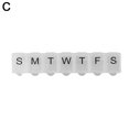 thumbnail image 4 of Weekly Pill Box Organizer 7 Day AMPM Organizer Case Medicine Removable Pill, 4 of 7