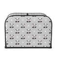 thumbnail image 2 of Haiem Panda Bear Print Toaster Covers 4 Slice Wide Slot,Bread Dust Cover & Fingerprint Protection,Bread Machine Cover,Appliance Covers, 2 of 7