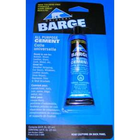 

BARGE Original All-Purpose Cement Glue Toluene Free 3/4 oz (22mL) Blue Tube Quabaug USA