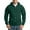 Dark Green, variant on Plus Thickened Solid Color Zip-Up Hoodie for Men – Loose Fit Long Sleeve Casual Sweatshirt with Pockets, Full Zip Autumn/Winter Fashion Hooded Jacket
