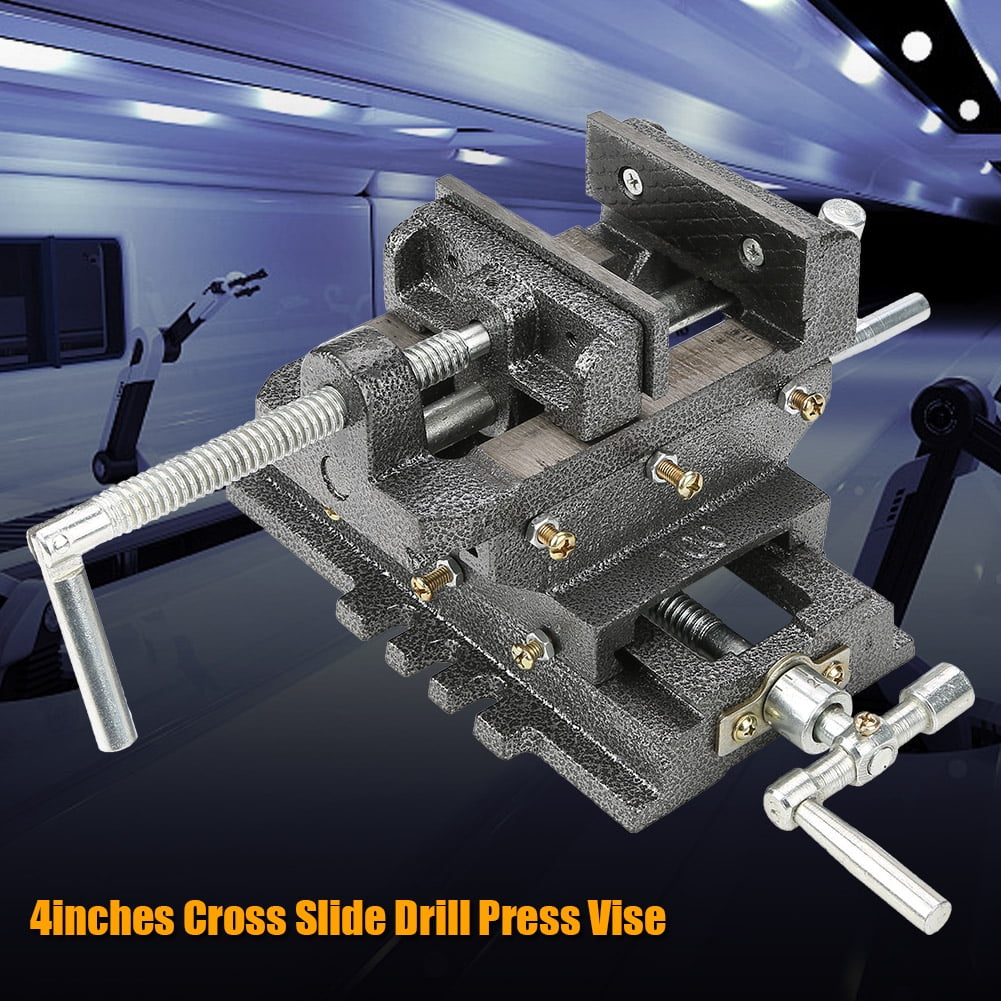 4" 100mm Bench Lathe Milling Vice Swivel Base Drill Press Milling Clamping Vise 