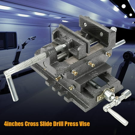 

EECOO 4inches Slide Drill Press Vise Metal Milling Vice Holder Clamping Tool
