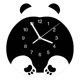 thumbnail image 1 of Cartoon Panda Wall Clock Silent Funny Animal Hanging Art For Time Clocks For Children Bedroom Nursery Room Decoration, 1 of 5