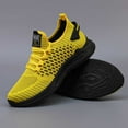 thumbnail image 2 of Men's Running Shoes Non Sneakers Breathable Mesh Athletic Shoes Yellow 41, 2 of 9