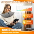 thumbnail image 4 of Heating Pad for Shoulders Neck Back, with 9 Heat Settings, 4 Timer Settings, Auto Shut Off, Machine Washable, Gray Fast Heating Pad for Neck and Shoulders , Birthday Christmas Gift, 4 of 9