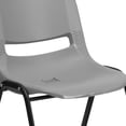 thumbnail image 6 of Bowery Hill Ergonomic Shell Stacking Chair in Gray, 6 of 9