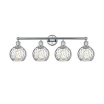 Innovations Lighting - Athens Water Glass - 4 Light Bath Vanity In Industrial