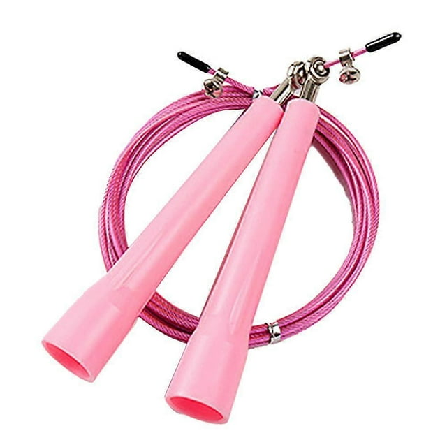 Speed Jump Rope - Adjustable Jumping Rope For Wods, Mma, Martial Arts, Boxing Or Home Workout-Pink