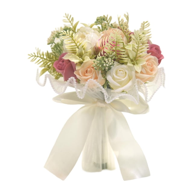 Ramo de novia de boda con flores de jabón elegante para fiesta, aniversario y celebración. Color D
