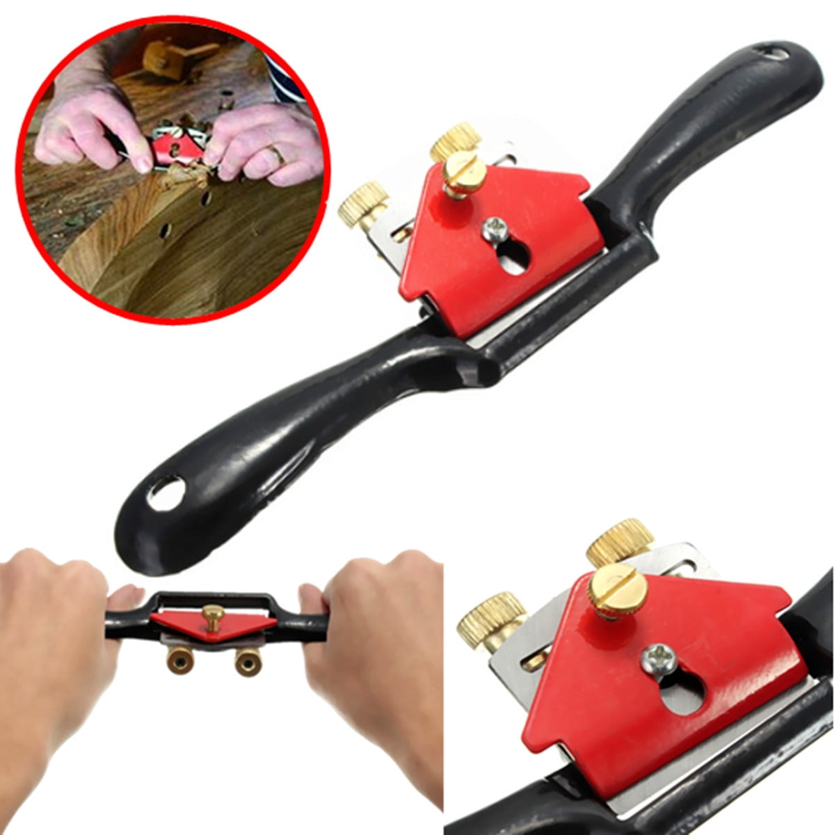 Wood Working and Hand Tool SFASTER Adjustable SpokeShave with Flat Base and Metal Blade Wood Working Wood Craft Hand Tool Wood Craver