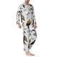 thumbnail image 2 of Balery Animal Bird Pijama para Hombre de Dos Piezas con Manga Larga, Conjunto de Dormir y Descanso Suave con Bolsillos-X-Large, 2 of 7