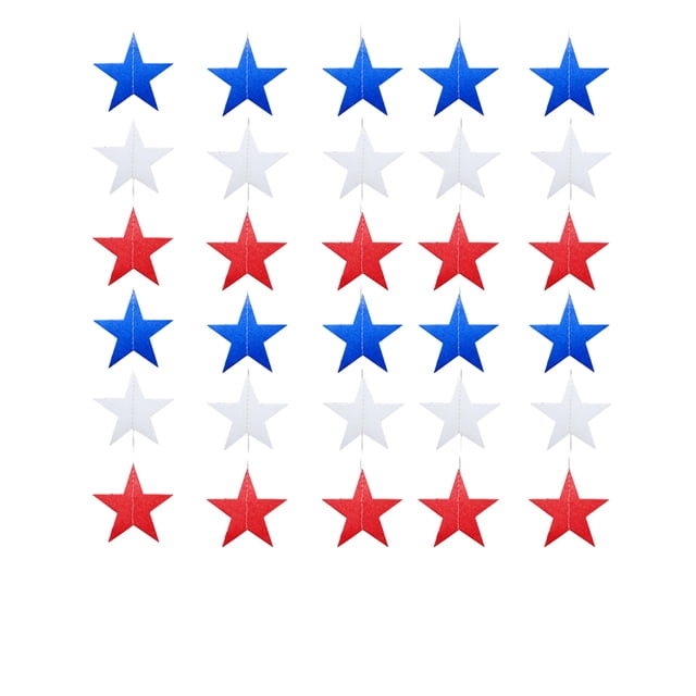 ZheElen 1pcs Set 13ft Gold Paper Card For Birthday Party Banner Decorations Decoration Banner Personalized Banner Hanging Banner Red White Blue 13ft