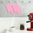 thumbnail image 3 of Unique Bargains Heat Resistant Cooking Gloves Thick Cotton Lining Pink 10.6x6.7inch, 3 of 6