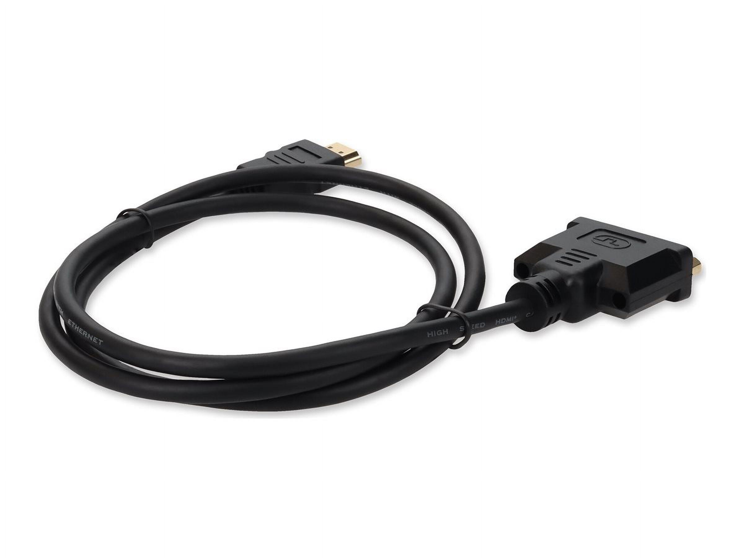 8in HDMI 1.3 Male to DVI-D Dual Link (24+1 pin) Female Black Cable For Resolution Up to 2560x1600 (WQXGA) - 100% compatible and guaranteed to work