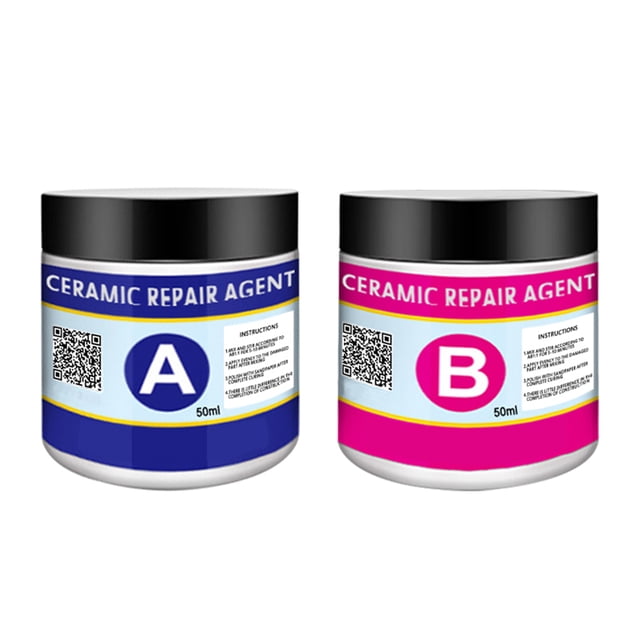 Amdohai Ceramic Repair Agent A&B Set Strong Adhesive Glue Non-toxic Immediate Wall Crack Repair
