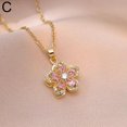 thumbnail image 1 of Light Luxury High Fashion Necklace Rotating Bauhinia Flower Zircon Flower, 1 of 5