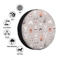 thumbnail image 4 of Goofa Various Rabbits Pattern Universal Tire Cover for Jeep, SUV, Truck, and Trailer – Waterproof, UV-Resistant,Easy to Install, Fits 14"-17" Tires-15 inch, 4 of 6