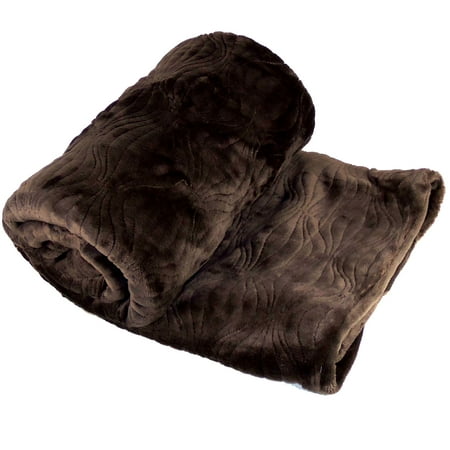 - boon throw & blanket flannel fleece embroidered quilt 50