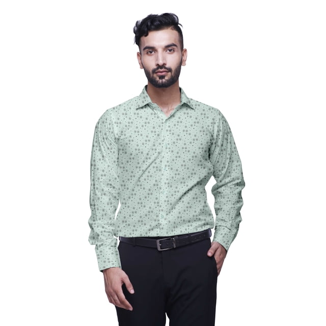 BESTMAN Chemise en Coton avec Poches Col Évasé Boutonnée Chemise Formelle