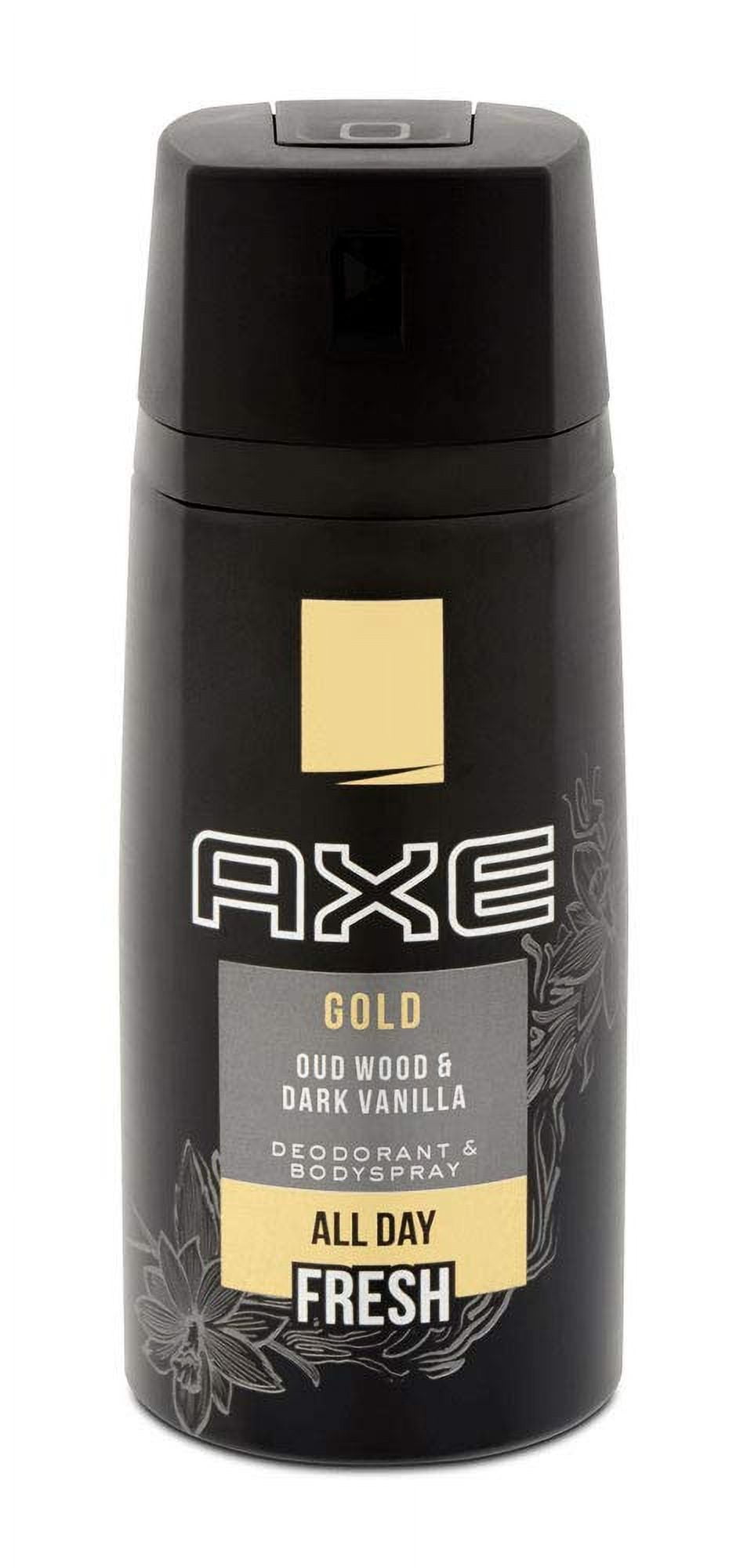 Axe Body Spray Gold, Oud Wood and Fresh Vanilla, Deodorant Scent