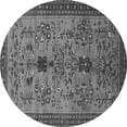 thumbnail image 1 of Ahgly Company Indoor Round Oriental Gray Industrial Area Rugs, 4' Round, 1 of 4