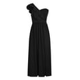 thumbnail image 4 of Vestidos divididos con volantes de un hombro para adelgazar sólidos sexy de verano para mujer Fridja hj4745, 4 of 8