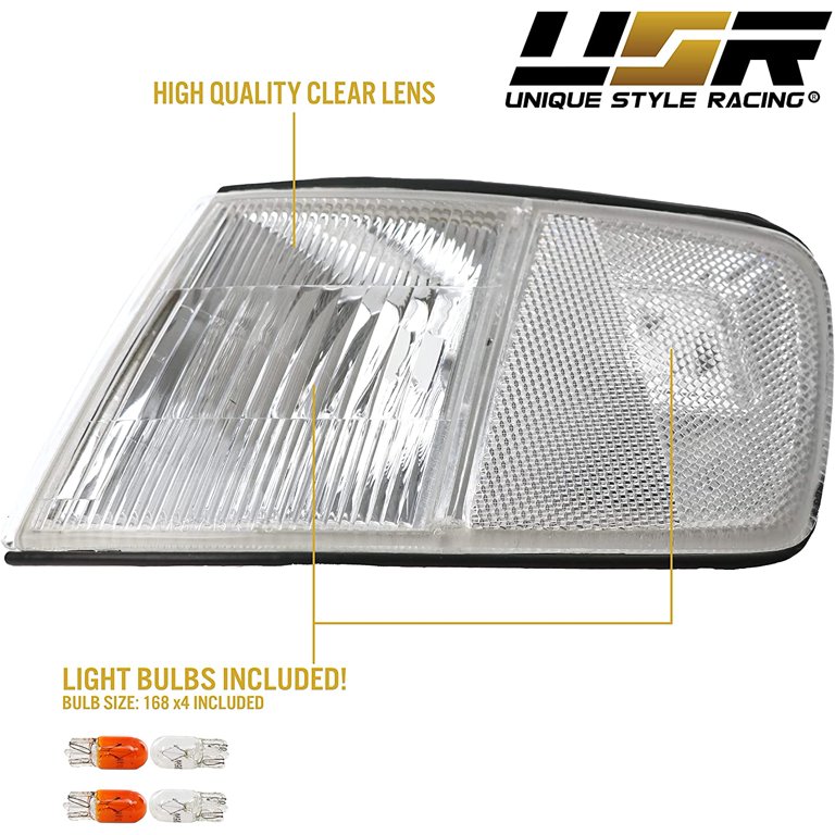 ZIXINNKC Amber Corner Lights Turn Signal Lamps Pair Heavy Duty