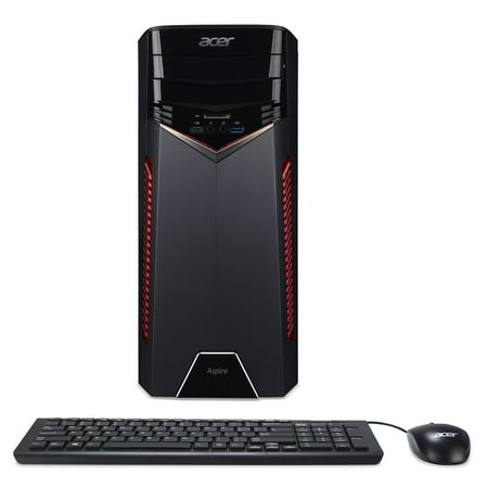 Acer Aspire Gaming desktop, Intel core i5-7400 processor, 3 GHZ, 8GB DDR4 Memory, AMD Radeon RX 480 Graphic Card, 1TB Hard drive, Windows 10 home, (Best Processor For Rx 480)