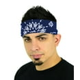 thumbnail image 2 of Large Bandanas 27 x 27 | Versatile Biker Rags | Classic Paisley Bandana Pattern, 2 of 5