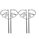 thumbnail image 1 of Injueey 2 pack/lote de soportes para plantas de patatas y tomates con columnas decorativas de jardín libres de óxido Jardín y Patio Negro, 1 of 6