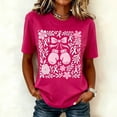 thumbnail image 2 of Urbanix Women's Breast Cancer Awareness Shirts In Octobe We Wear Pink Ribbon Print Survivor T-Shirts Fashion Comfortable Short Sleeve Crew Neck Pullover Hot Pink M, 2 of 7
