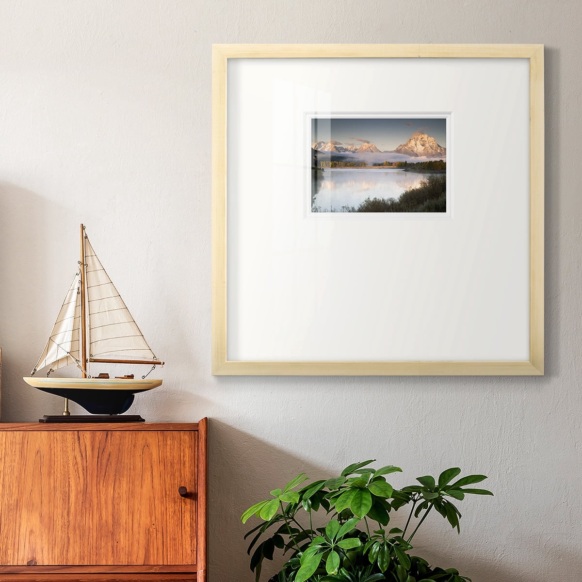 Snake River FogPremium Framed Print