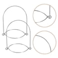 thumbnail image 1 of BESTYASH 4Pcs Silver Metal Jar Hanging Handles Wire Holder for Kitchen Pantry and Canning Jars, 1 of 8