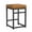 Carmel Faux Leather, variant on HomePop 24" Indoor Square Backless Metal Upholstered Counter Stool, Carmel Faux Leather