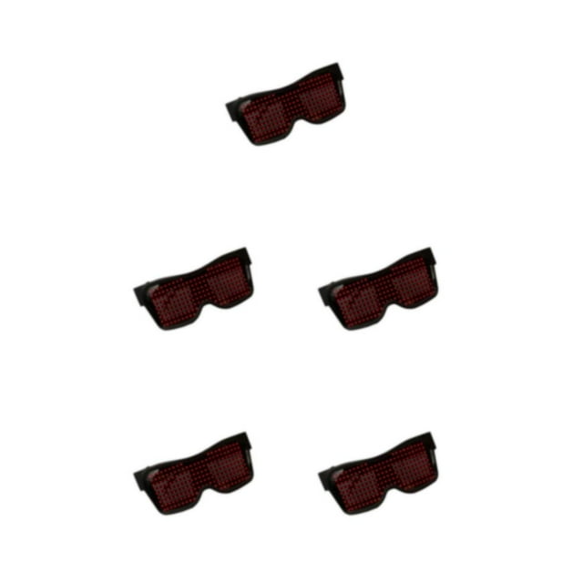 Cateissary ABS Bluetooth Fiestas fáciles de usar Resplandor en Bluetooth Gafas resplandecientes Regalo para todas las ocasiones Durable para Type2 NO2