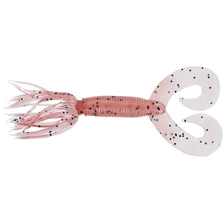Yamamoto Double Tail Hula Grub 5 Inch Light Pink/Black Flake
