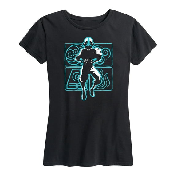 Avatar - The Last Airbender - Aang Airbending - Women's Short Sleeve Graphic T-Shirt