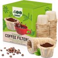 thumbnail image 1 of Filtros de café desechables para taza K, 400 filtros de papel para cafeteras Keurg Single Serve, uso con cápsulas de café reutilizables K Cup, 1 of 4