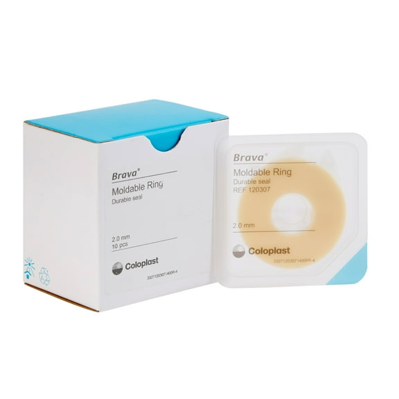 Brava Ostomy Ring 2 mm Thick, Diameter 2 Inch, Moldable 120307, 10 Ct