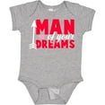 thumbnail image 3 of Inktastic Valentine's Day Man of Your Dreams with a Heart and Arrow Boys or Girls Baby Bodysuit, 3 of 5