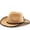 Khaki, variant on Western Cowboy Hat For Horse Riding Outdoor Fedora Curved Brim Style Cowboy Hats