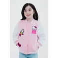 thumbnail image 2 of Hello Kitty French Terry Varsity Bomber Jacket Little Kid to Big Kid, 2 of 5