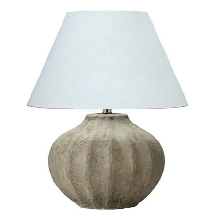 Jamie Young Co Clamshell Transitional Ceramic Table Lamp in Brown