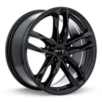 RTX OE Custom Wheel 19x8.5 Inch Rim for 2006-2020 Audi A3 66.6mm CB Offset 35mm Gloss Black