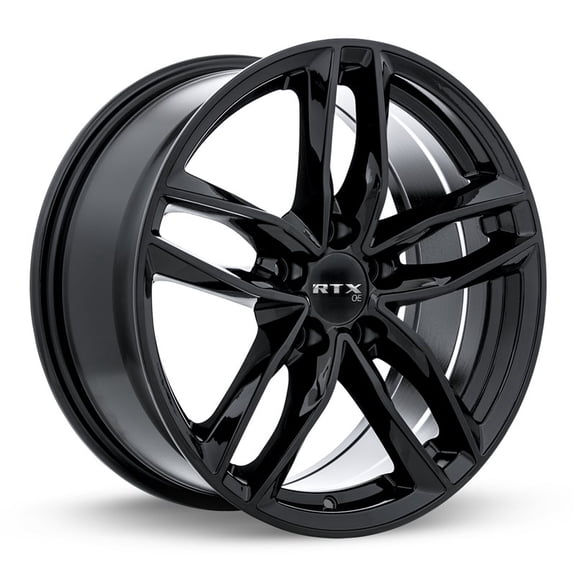 RTX OE Custom Wheel 19x8.5 Inch Rim for 2006-2020 Audi A3 66.6mm CB Offset 35mm Gloss Black