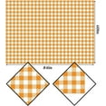 thumbnail image 5 of Fall Buffalo Check Plaid Tablecloth Gingham Orange and White Plaid Table Cover for Thanksgiving Checkered Seasonal Country Farmhouse Kitchen Dining Room Decor, 5 of 5